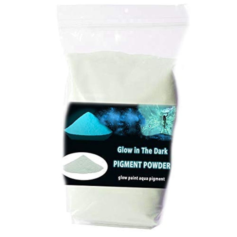 Procart Glow in The Dark Pigment Phosphorescent Glow Powder 3.52 Ounce (100 g) Water Based (Green) (Aqua-Turquoise) - Image 1
